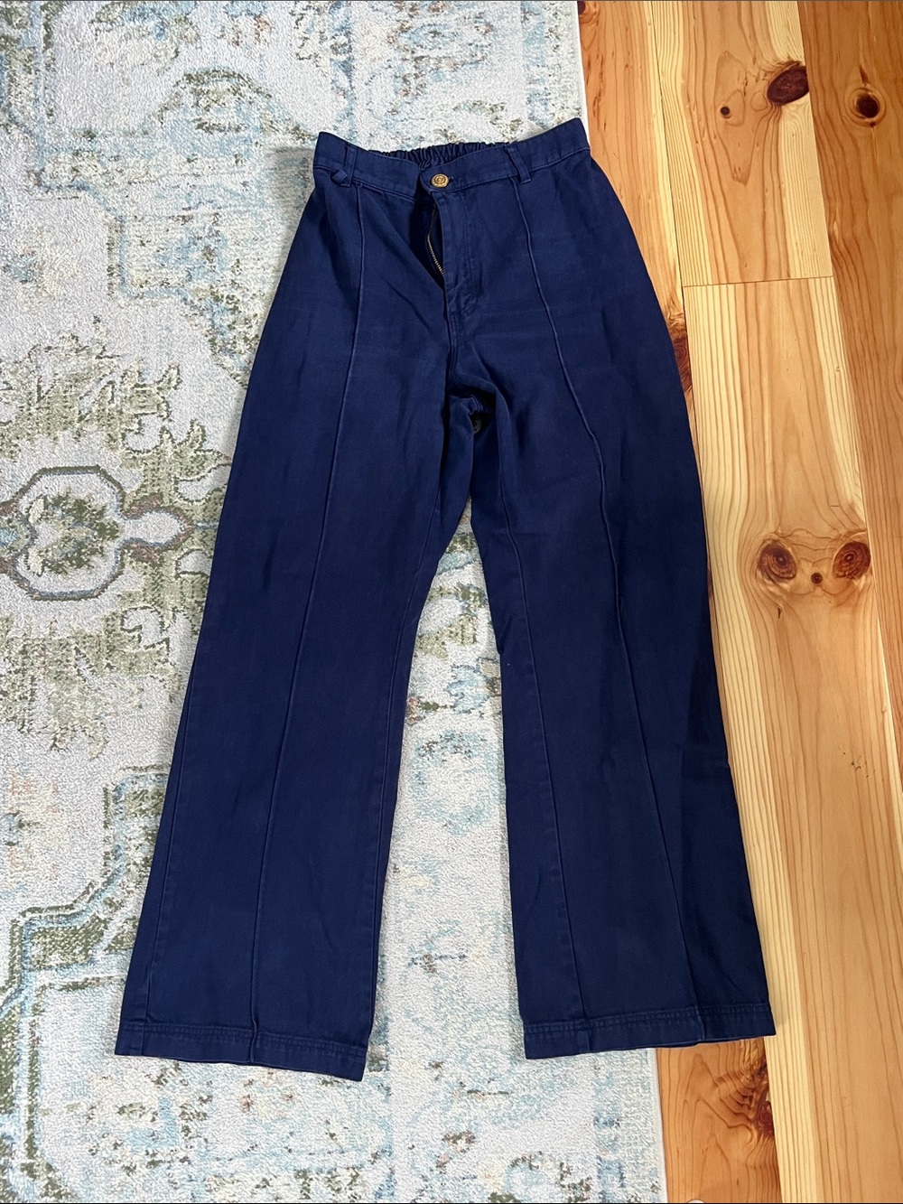 big bud press western pants - navy (small)